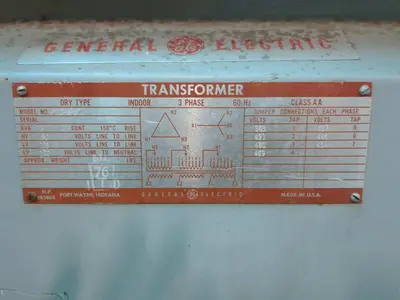 USED GENERAL ELECTRIC KVA 75