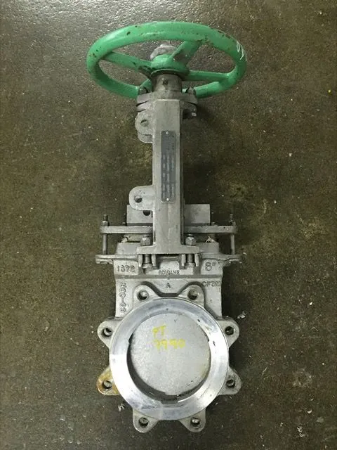 Rovalve  6"-150 knife gate valve, hand wheel operated