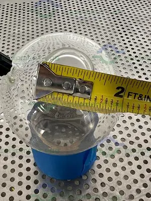 USED CHEMGLASS 1000 ML HEAVY WALL ROUND BOTTOM FLASK  24/40 #7 CHEM-THREAD INLET