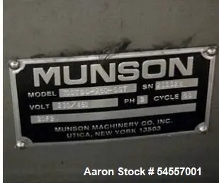 Used MUNSON MACHINERY 700-TSC-25 Double Cone - V Mixers Illinois US | Aaron Equipment #1306610