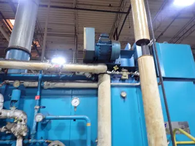 24" x 24" RANSOHOFF 3-STAGE STEEL MESH CONVEYOR PASS THROUGH PARTS WASHER: YOBRO #24301