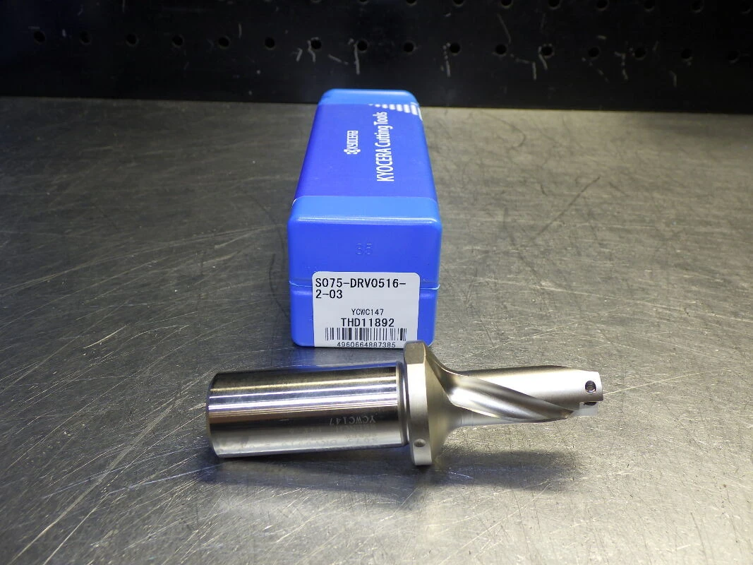 Kyocera 0.5156" Coolant Thru 2xD DRV Indexable Drill S075-DRV0516-2-03 (LOC3581)