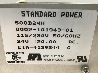 USED ACME ELECTRIC 500B24H