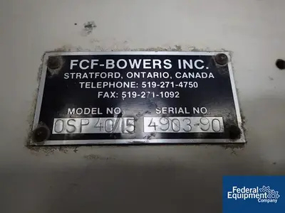 USED Steelcraft Bowers 40/15 HP Bowers Vacuum Mixer, S/S, 50 Gal
