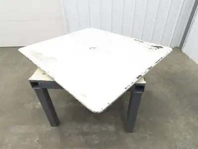 1/2" Steel Top Fabrication Welding Turn Table Work Bench 48"x42"x28.5"