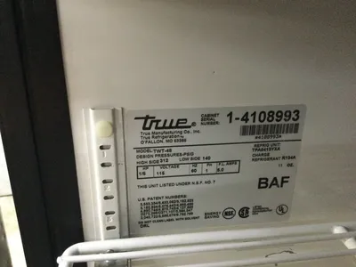 167-0240 True TWT-48 Worktop Self Contained Prep Table Cooler