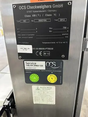 USED OCS CHECKWEIGHERS HC