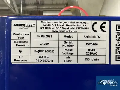 USED Mentpack Mentpack Dual Row Stick Pack Machine, Model Artistick-R2