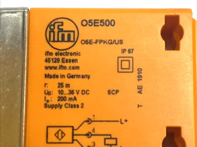 USED IFM THROUGH-BEAM PHOTOELECTRIC SENSOR RECEIVER 25M PNP