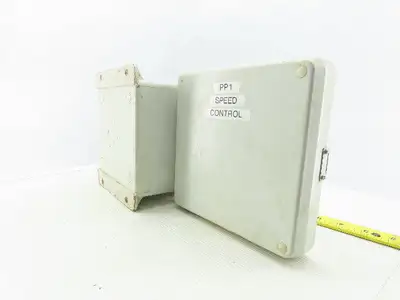 Hoffman HJ606HWPL1LG Composite Electrical Enclosure 7.31x7.31x4.96 W/Back plate