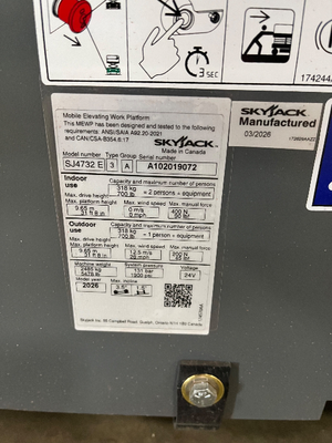 NEW 2026 Skyjack SJ4732E