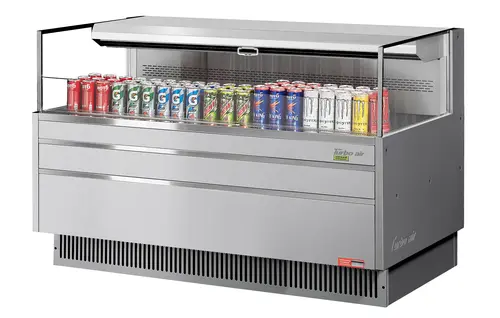 Turbo Air TOM-60L-UF-S-1S-N 58 3/4" Horizontal Open Air Cooler w/ (1) Level, 115v