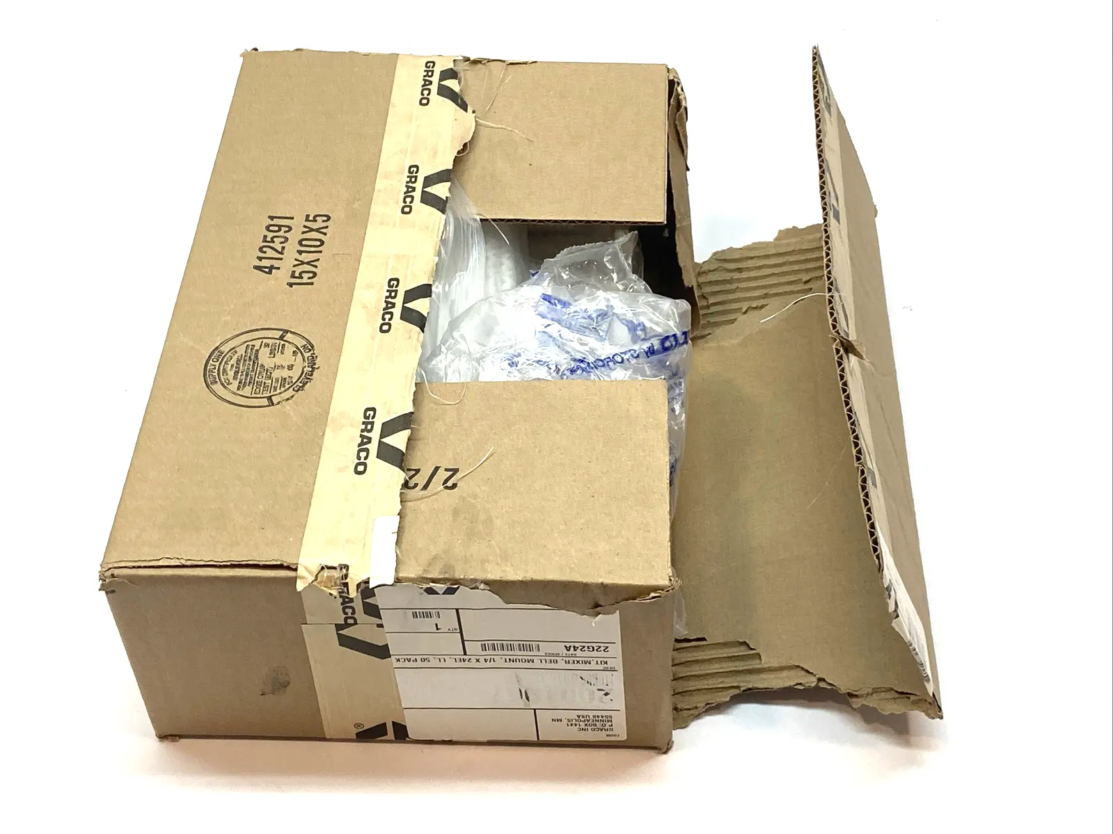 New | in-Stock Graco Mixer Bell Mount Kit 1/4" x 24EL BOX OF 50 Pump & Valve Parts Michigan US | Maverick Industrial Sales #1397759