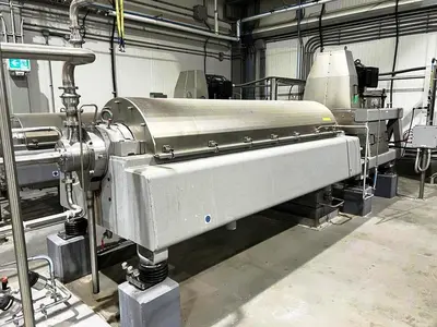 (4) GEA Westfalia ProteinMaster CF 7000 sanitary tricanter centrifuges, 316SS.