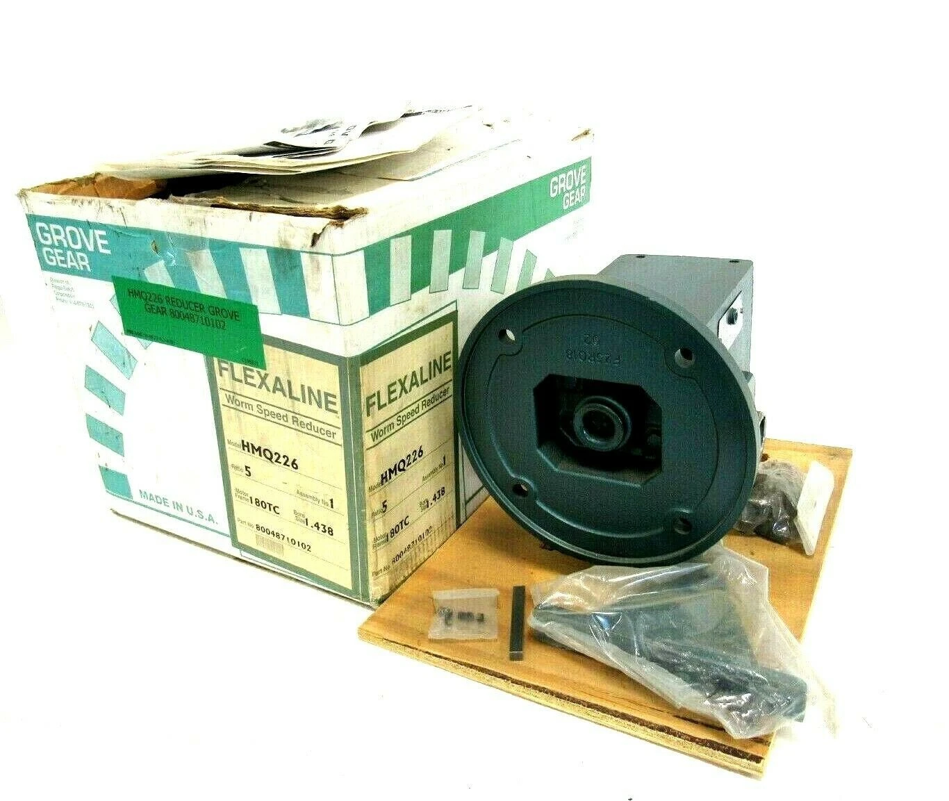 NEW GROVE GEAR HMQ226-1 SPEED REDUCER 5:1 HMQ2261