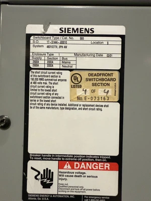 USED SIEMENS CBC-1633-S
