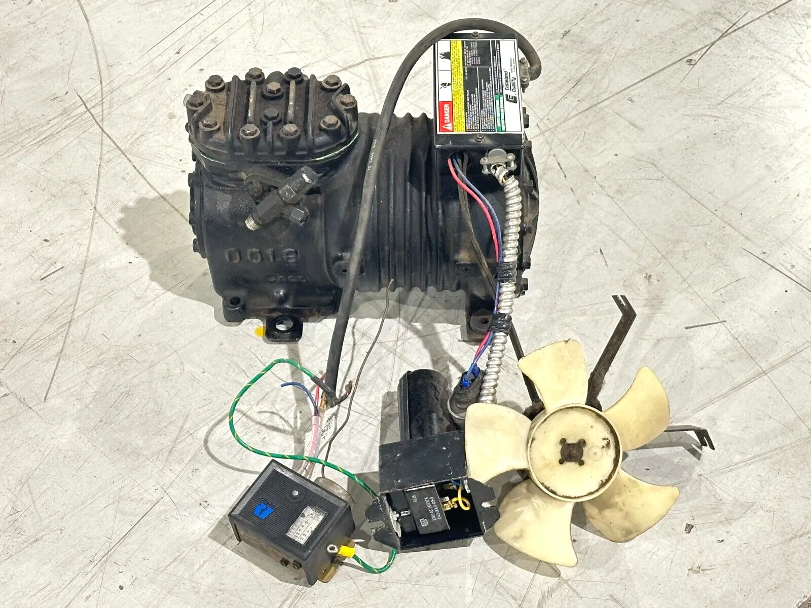 KAG2-0050-CAV-800 | Copeland  Emerson Semi-Hermetic Compressor 208-230V 1PH MO - Used