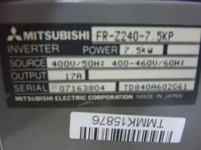 USED MITSUBISHI FR-Z240-7.5KP