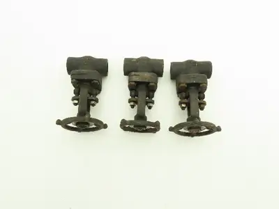 R-P&C Fig EF56D Gate Valve 3/4" Class 800 Socket Weld 1975 PSI @ 100°F Lot of 3