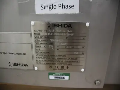 Used 2022 ISHIDA CCW-REE-214W-1S-50-WP Scales Illinois US | M&M Equipment Corp. #1367469