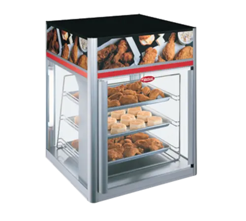 Hatco FSD-1X 22 21/50" Full Service Countertop Heated Display Case - (3) Shelves, 120v