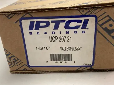 New | in-Stock IPTCI UCP 207 21 Bearings | Surplus Asset Holdings #1199426