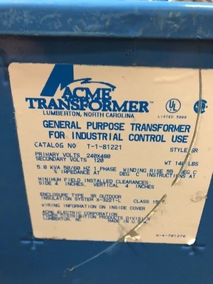 ACME Transformer T-1-81221 *Fast Shipping* Warranty!
