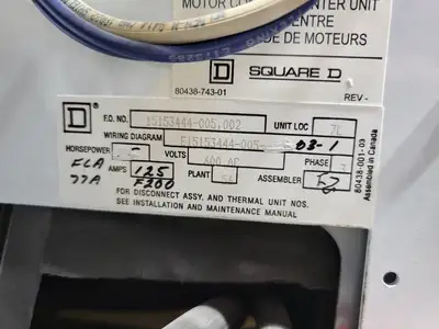 USED SQUARE D MODEL 6