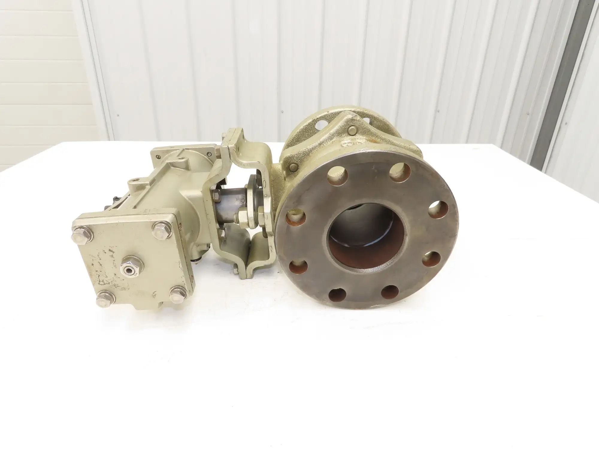 NDV Nippon E100N DN80 3" Flanged 2-Way Ball Valve & Pneumatic Actuator EPN1101N