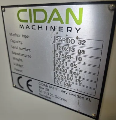2021 CIDAN RAPIDO 32 Power Squaring Shears (Gauge) | THREE RIVERS MACHINERY (4)