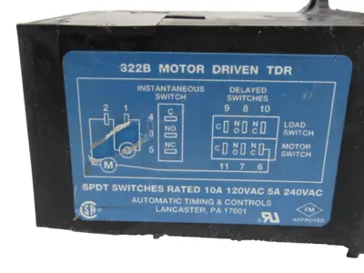USED ATC P3-0322B050A22CS TIMING RELAY 0-20 P 30322B050A22CS