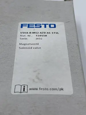 New | in-Stock FESTO FESTO VSVA-B-M52-AZD-A1-1T1L Parts (Hydraulics and Pneumatics) | ND Industrial Surplus #1215337