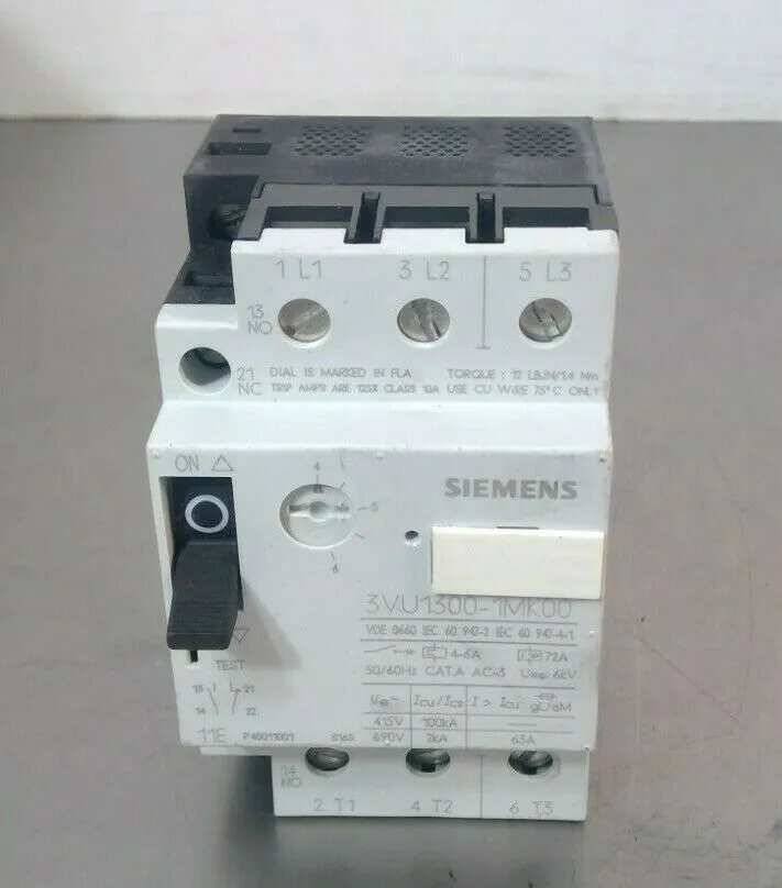 Siemens - 3VU1300-1MK00 - Starter Motor Protector 4G