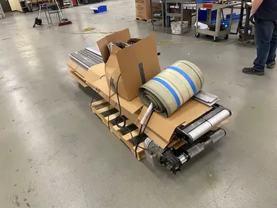 Used DORNER 18" WIDE BELT CONVEYOR, 38-FEET LONG Belts | Maverick Industrial Sales #1107547