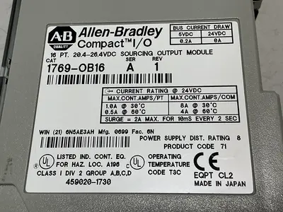 USED ALLEN BRADLEY 1769-OB16 SER A