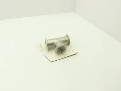 A&N Corporation QF50-200-T 2" NW 50 ISO-QF-Tee Flange Stainless Steel A = 2.76