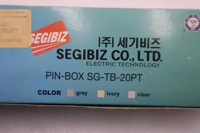 NEW SEGI BIZ TERMINAL BOX SG-TB-20PT GREY COLOUR - STOCK 3735CC