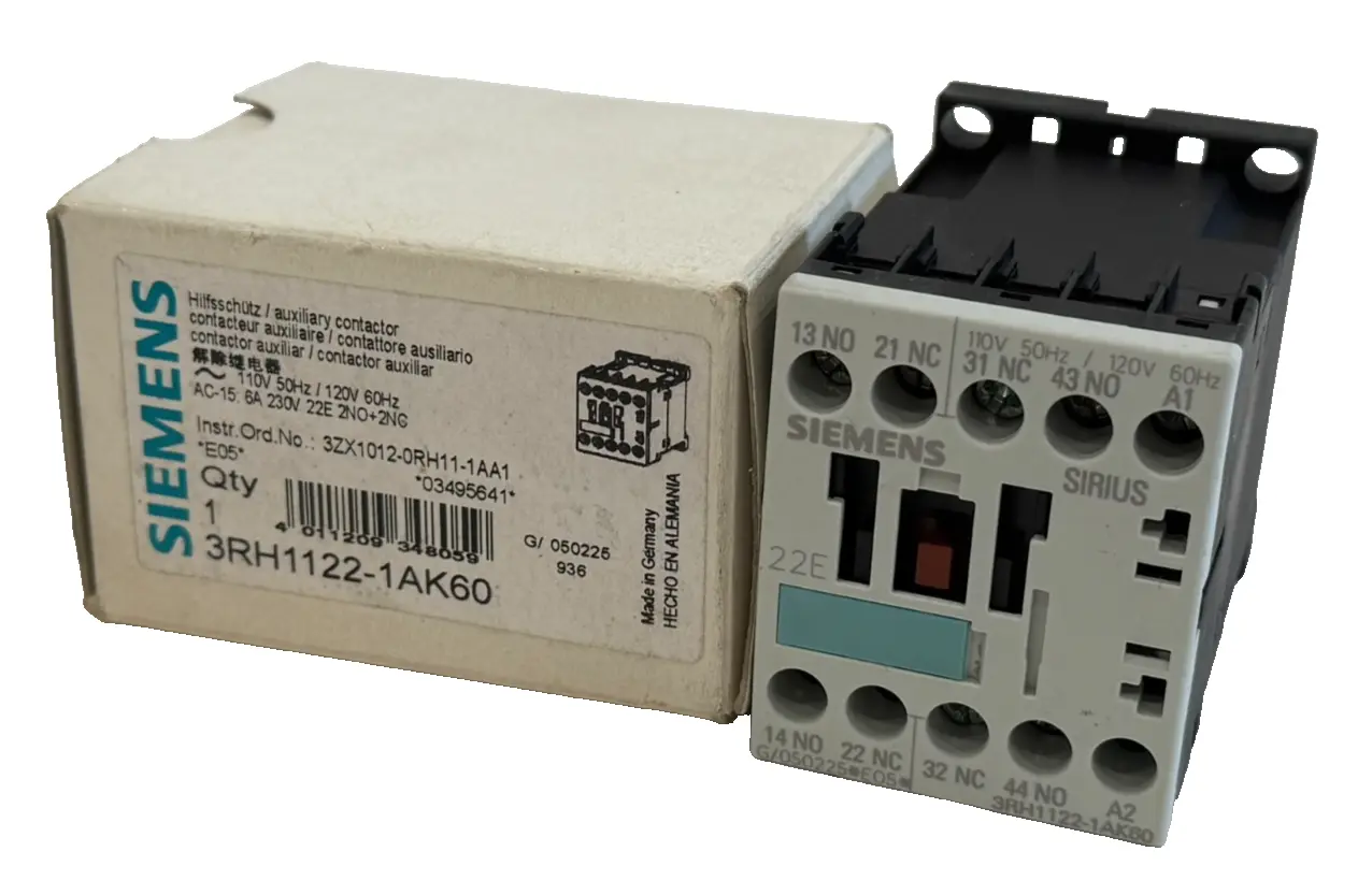 NEW SIEMENS 3RH1122-1AK60 CONTACTOR 3RH11221AK60