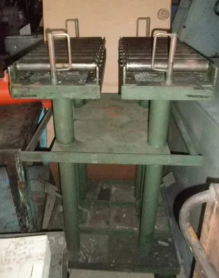 2000 Lb. LEXCO Die Handler w/30" x 36" Roller Top, Adjustable Height