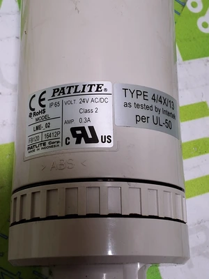 PATLITE LME-02 TOWER SIGNAL LIGHT 24V