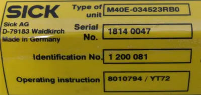 NEW SICK M40E-034523RB0 LIGHT CURTAIN M40E034523RB0