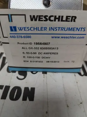 New | in-Stock WESCHLER 19564907 Meters - Misc | Surplus Asset Holdings #1206869