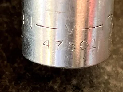 Craftsman 7/16" 12 Point 1/2" Drive Socket V 47501 Made In USA