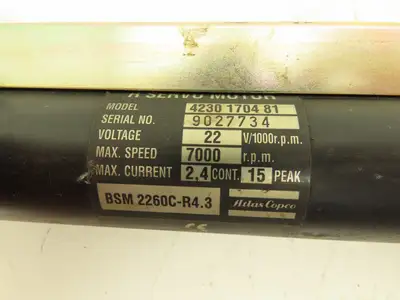 Atlas Copco 4230 1704 81 Electric Servo Nutrunner 3/8" Drive BSM 2260C-R4.3