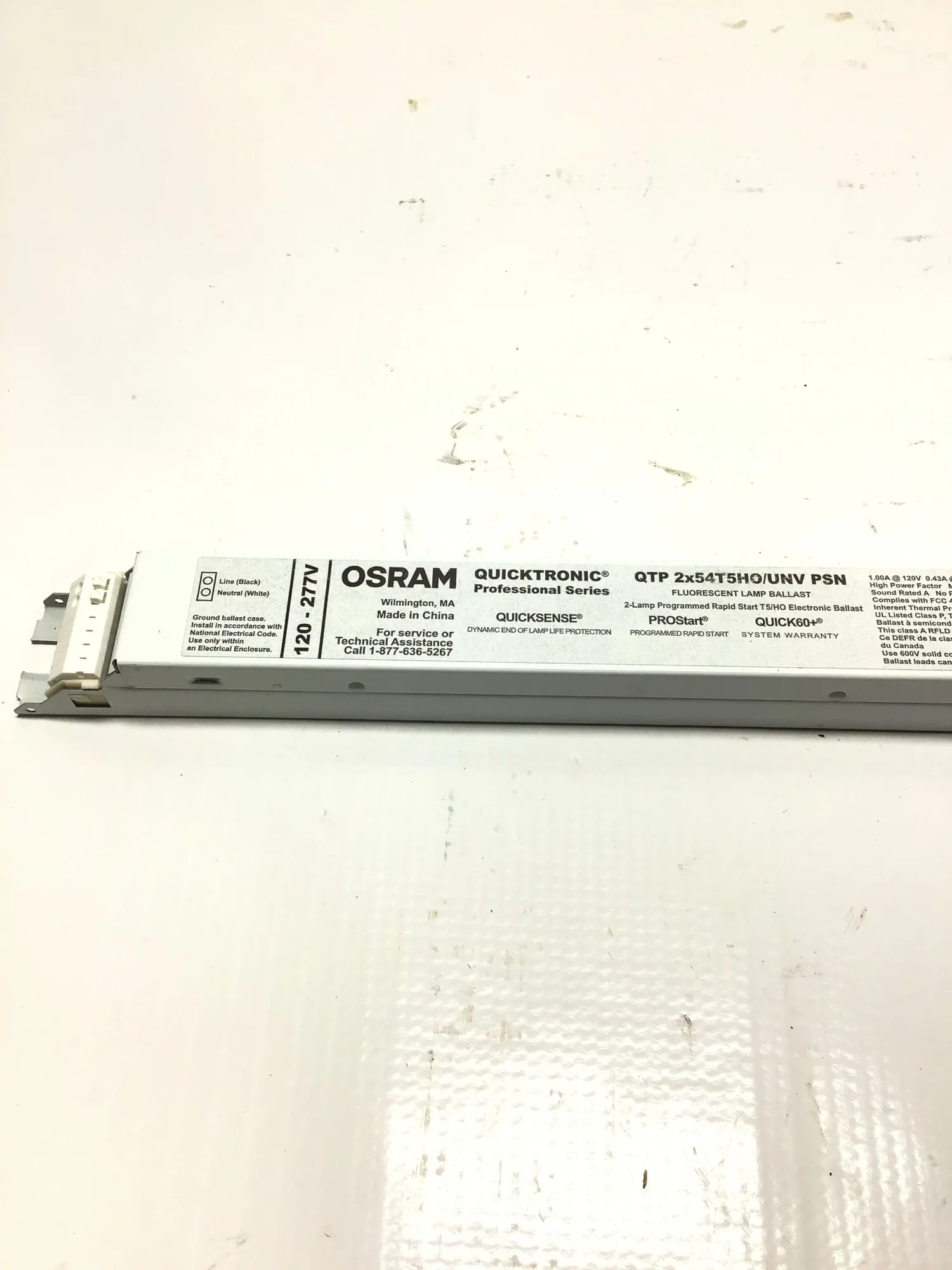 OSRAM QUICKTRONIC QTP 2x54T5HO/UNV PSN Electronic Ballast