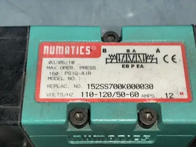Used NUMATICS 153RD115J000000 / 152SS700K000030 Pumps Ohio US | HGR 24 #1506917