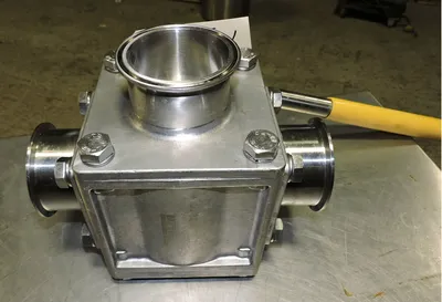 USED TOP LINE 3 WAY SANITARY VALVE 3" THREE WAY