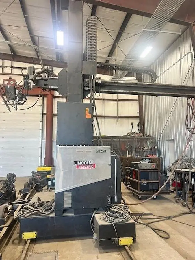 USED LINCOLN ELECTRIC SUB ARC MANIPULATOR SYSTEM W/ PANDJIRIS S-160 & LINCOLN ELECTRIC 1000 SD POWERWAVE POWER SOURCE