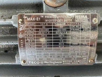USED TWIN CITY FAN & BLOWER 150 QSL-S