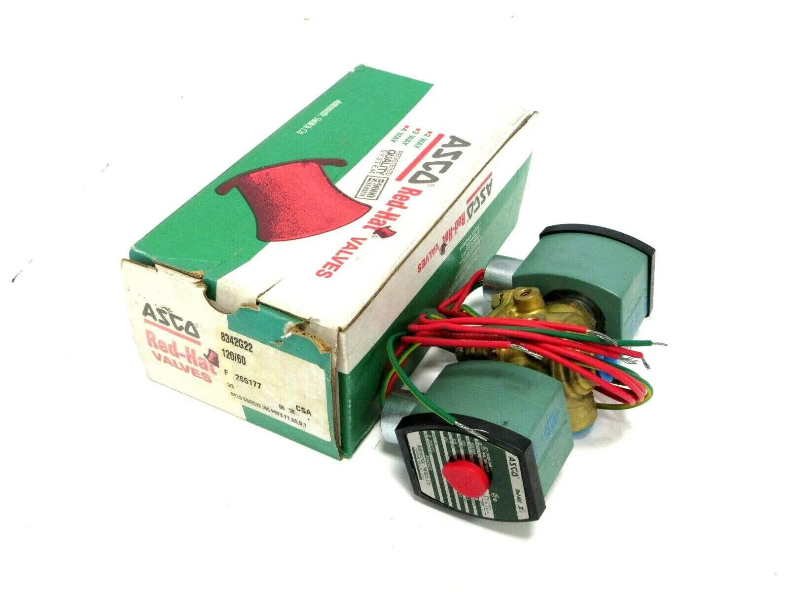 NEW ASCO 8342G22 SOLENOID VALVE 120/60 3/8